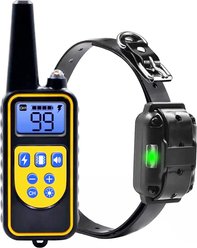 Pet Life Barkshield Waterproof Dog Training Collar, Orange/Black