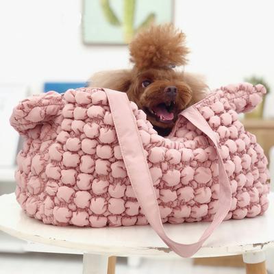 Show full view: Pet Life Bubble Vogue Ultra-Plush Fashion Designer Dog & Cat Carrier, Pink slide 2 of 5