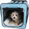 Show in main carousel: Pet Life Capacious Dual-Expandable Soft-Sided Collapsible Travel Dog Crate, Blue, 22.8 inch slide 3 of 7