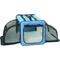 Show in main carousel: Pet Life Capacious Dual-Expandable Soft-Sided Collapsible Travel Dog Crate, Blue, 22.8 inch slide 4 of 7