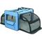 Show in main carousel: Pet Life Capacious Dual-Expandable Soft-Sided Collapsible Travel Dog Crate, Blue, 22.8 inch slide 6 of 7