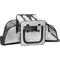Show in main carousel: Pet Life Capacious Dual-Expandable Soft-Sided Collapsible Travel Dog Crate, Grey, 27.5 inch slide 3 of 9