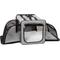 Show in main carousel: Pet Life Capacious Dual-Expandable Soft-Sided Collapsible Travel Dog Crate, Grey, 27.5 inch slide 4 of 9