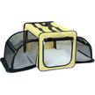 Show in main carousel: Pet Life Capacious Dual-Expandable Soft-Sided Collapsible Travel Dog Crate, Khaki, 22.8 inch slide 4 of 10