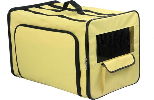 Show full view: Pet Life Capacious Dual-Expandable Soft-Sided Collapsible Travel Dog Crate, Khaki, 27.5 inch slide 7 of 10