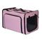 Show in main carousel: Pet Life Capacious Dual-Expandable Soft-Sided Collapsible Travel Dog Crate, Pink, 31.9 inch slide 3 of 8