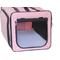 Show in main carousel: Pet Life Capacious Dual-Expandable Soft-Sided Collapsible Travel Dog Crate, Pink, 31.9 inch slide 4 of 8