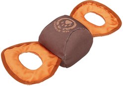 Pet Life Chompter Dura-Chew Plush Dog Toy, Orange/Brown