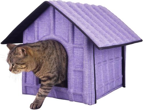 Show full view: Pet Life Collapsi-Pad Folding Lightweight Travel Dog House, Purple slide 2 of 3