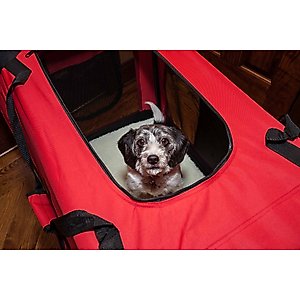 Pet Life Deluxe 360° Vista View House Folding Dog Carrier, Medium