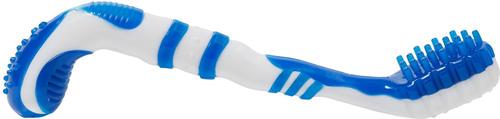 Show full view: Pet Life Denta-Brush Tooth Brush & Dog Toy, Blue slide 2 of 4
