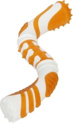 Pet Life Denta-Twist Durable Dental Chew Dog Toy, Orange