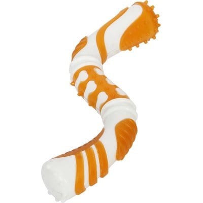 Pet Life Pet Life Denta-Twist Durable Dental Chew Dog Toy, Orange