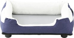 Pet Life Dream SmartElectronic Heating & Cooling Bolster Dog Bed, Navy, Large slide 2 of 7