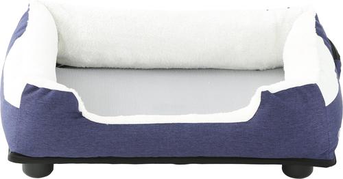 Show full view: Pet Life Dream SmartElectronic Heating & Cooling Bolster Dog Bed, Navy, Large slide 2 of 7