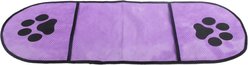 Pet Life Dry-Aid Inserted Bathing & Grooming Quick-Drying Microfiber Dog & Cat Towel, Purple