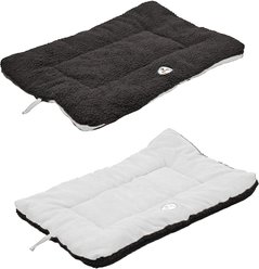 Pet Life Eco-Paw Reversible Pillow Dog Bed, Black & White, Large