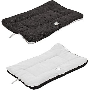 Pet Life Eco-Paw Reversible Pillow Dog Bed, Black & White, Large