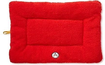 Show full view: Pet Life Eco-Paw Reversible Pillow Dog Bed, Orange & Red, Medium slide 4 of 6