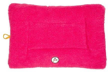 Show full view: Pet Life Eco-Paw Reversible Pillow Dog Bed, Pink & Orange, Large slide 4 of 6
