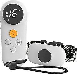 Pet Life Ellipse LED Waterproof Dog Training Collar, White