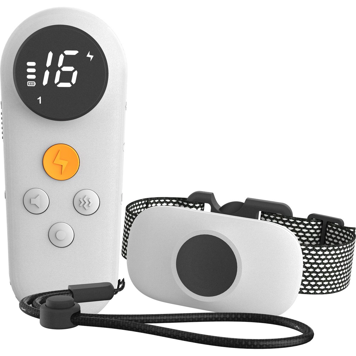 Pet Life Ellipse LED Waterproof Dog Training Collar, White