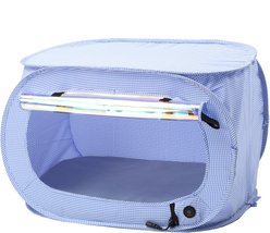Pet Life Enterlude Electronic Heating Dog & Cat Crate, Blue