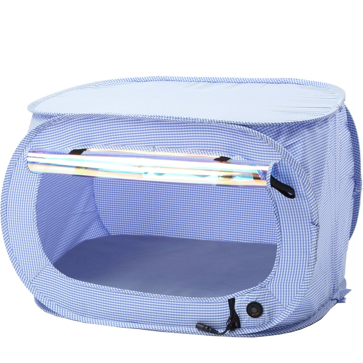 Pet Life Enterlude Electronic Heating Dog & Cat Crate, Blue
