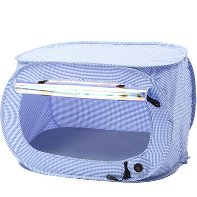 Pet Life Pet Life Enterlude Electronic Heating Dog & Cat Crate, Blue