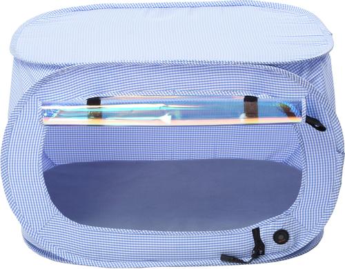 Show full view: Pet Life Enterlude Electronic Heating Dog & Cat Crate, Blue slide 3 of 5