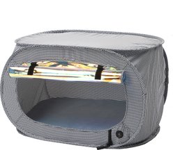 Pet Life Enterlude Electronic Heating Dog & Cat Crate, Grey