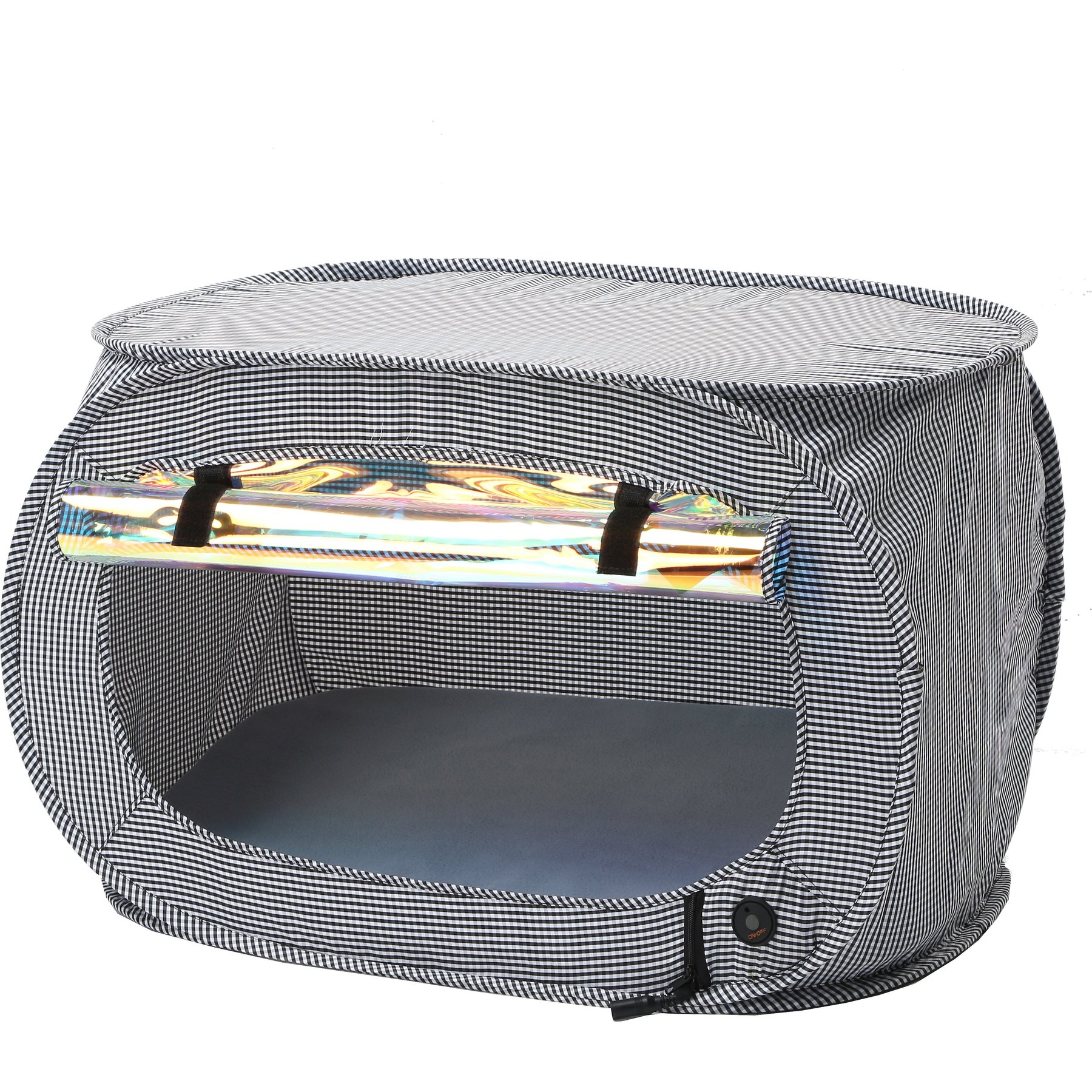 Pet Life Enterlude Electronic Heating Dog & Cat Crate, Grey
