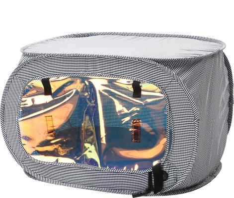 Show full view: Pet Life Enterlude Electronic Heating Dog & Cat Crate, Grey slide 3 of 4