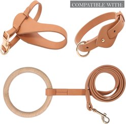 Pet Life Ever-Craft Boutique Series Designer Adjustable Leather Dog Harness, Brown, Large slide 2 of 3