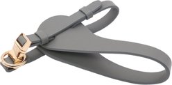 Pet Life Ever-Craft Boutique Series Designer Adjustable Leather Dog Harness, Grey, Medium