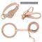 Show in main carousel: Pet Life Ever-Craft Boutique Series Designer Leather Adjustable Dog Collar, Pink, Small slide 3 of 3
