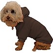 Show in main carousel: Pet Life Fashion Plush Cotton Hooded Dog Sweater, Brown, Large slide 4 of 6
