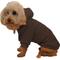 Show in main carousel: Pet Life Fashion Plush Cotton Hooded Dog Sweater, Brown, Small slide 4 of 6