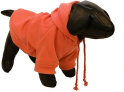 Pet Life Fashion Plush Cotton Hooded Dog Sweater, Small, Orange