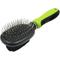 Show in main carousel: Pet Life Flex Series 2-in-1 Dual-Sided Pin & Bristle Grooming Dog & Cat Brush, Green slide 2 of 4