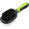 Show in main carousel: Pet Life Flex Series 2-in-1 Dual-Sided Pin & Bristle Grooming Dog & Cat Brush, Green slide 3 of 4