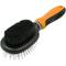 Show in main carousel: Pet Life Flex Series 2-in-1 Dual-Sided Pin & Bristle Grooming Dog & Cat Brush, Orange slide 1 of 2