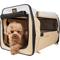 Show in main carousel: Pet Life Folding Zippered Wire-Framed Dog Crate, Khaki, 22.8 inch slide 1 of 8
