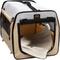 Show in main carousel: Pet Life Folding Zippered Wire-Framed Dog Crate, Khaki, 35.8 inch slide 4 of 7
