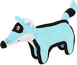 Pet Life Foxy-Tail Quilted Plush Animal Squeaky Tug Dog Toy, Blue