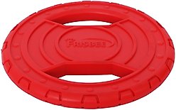 Pet Life Frisbee Durable Chew & Fetch Teether Dog Toy, Red