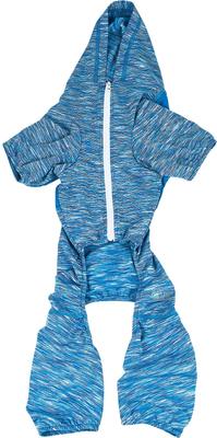 Show full view: Pet Life Full Body Warm Up Active Dog Hoodie, Blue, Medium slide 7 of 10