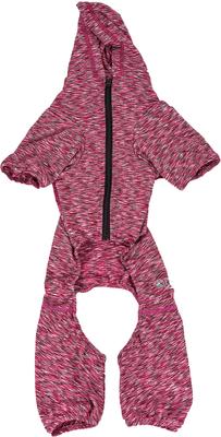 Show full view: Pet Life Full Body Warm Up Active Dog Hoodie, Burgundy, Large slide 7 of 10