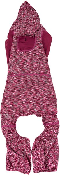 Show full view: Pet Life Full Body Warm Up Active Dog Hoodie, Burgundy, Small slide 5 of 9