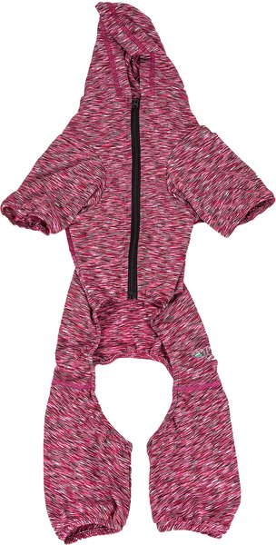 Show full view: Pet Life Full Body Warm Up Active Dog Hoodie, Burgundy, Small slide 6 of 9